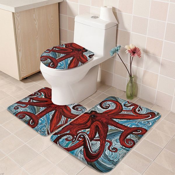 3 pieces bathroom set red ocs sea bath set toilet cover mat pedestal rug non-slip bathroom rug set
3 pieces bathroom set red ocs sea bath set toilet cover mat pedestal rug non-slip bathroom rug set