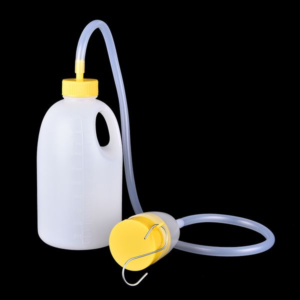 

1700ml large capacity with old urine collector tube chamber pot in paralyzed patients male urinal care stinkpot for men products