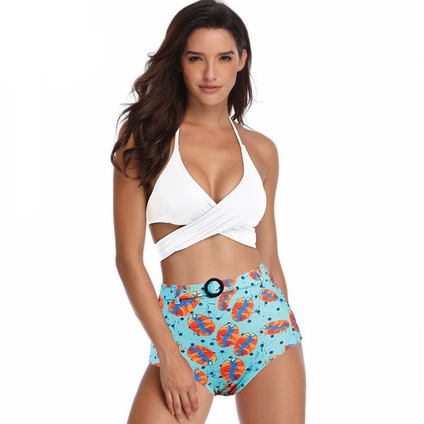 2019 two piece swimsuit print solid swimming suit tankini swimsuit women swimwear vintage bikini set bandage bathing suit, White;black
2019 two piece swimsuit print solid swimming suit tankini swimsuit women swimwear vintage bikini set bandage bathing suit, White;black