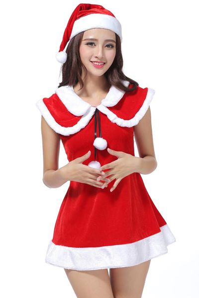 2019 santa claus fancy dress christmas costume women red velvet cosplay clothing halloween party game uniform xmas outfit, Silver
2019 santa claus fancy dress christmas costume women red velvet cosplay clothing halloween party game uniform xmas outfit, Silver
