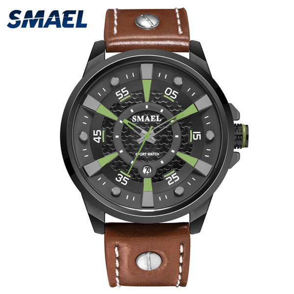 watches waterproof 2020 new clock smael fashion sports watches leather band shock resistant wristwatches 9124 men's casual watch, Slivery;brown
watches waterproof 2020 new clock smael fashion sports watches leather band shock resistant wristwatches 9124 men's casual watch, Slivery;brown