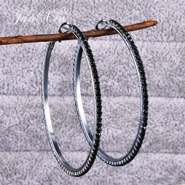 junxin female male white/black zircon big circle hoop earrings for women silver color tiny stone round crystal earrings vintage, Golden;silver
junxin female male white/black zircon big circle hoop earrings for women silver color tiny stone round crystal earrings vintage, Golden;silver