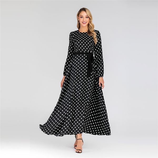 spring summer new arrival fashion dot pring dress long sleeve crew neck slim fit plus size dress, Black;gray
spring summer new arrival fashion dot pring dress long sleeve crew neck slim fit plus size dress, Black;gray