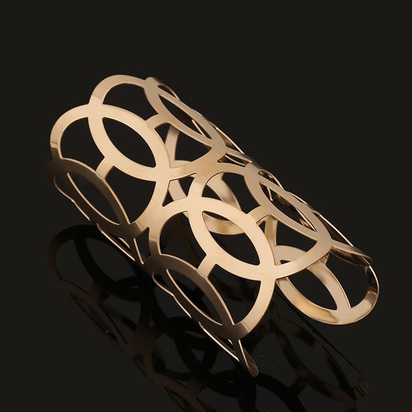 gold color alloy punk rock cuff bracelets & bangles fashion jewelry 2017 designer bijoux for woman, Black
gold color alloy punk rock cuff bracelets & bangles fashion jewelry 2017 designer bijoux for woman, Black