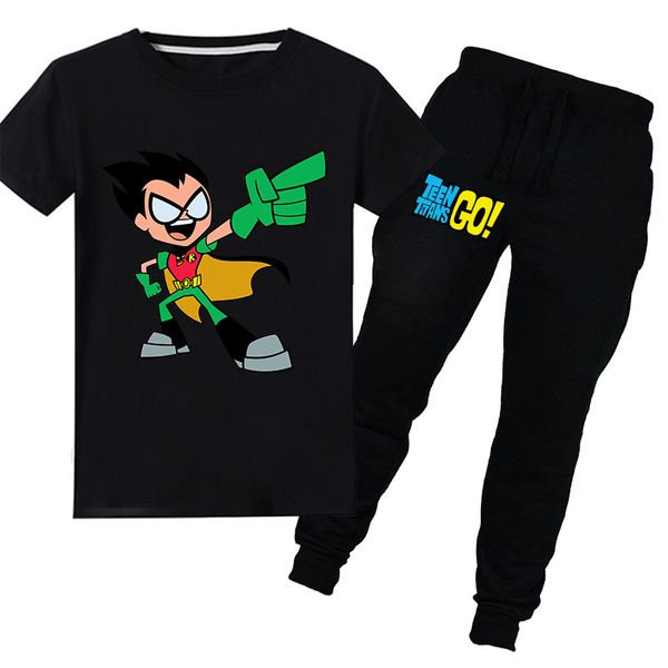 fashion kids tracksuit boys 2 pieces clothing sets t-shirt suit costume teen titans go print sport suits for girls short sleeve t shirts, White
fashion kids tracksuit boys 2 pieces clothing sets t-shirt suit costume teen titans go print sport suits for girls short sleeve t shirts, White