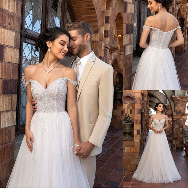 kittychen beading wedding dresses off shoulder beads pearls backless wedding dress tulle sweep train beach bridal gowns, White
kittychen beading wedding dresses off shoulder beads pearls backless wedding dress tulle sweep train beach bridal gowns, White