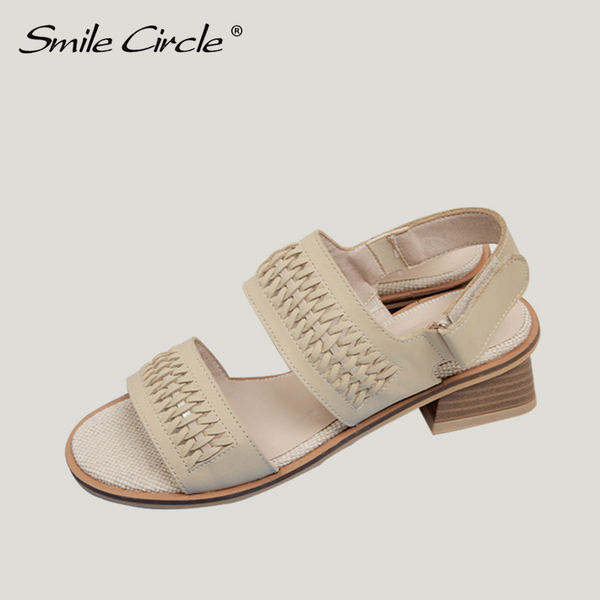 sandals smile circle/ korean summer female 2021 cowhide sheepskin woven square heel flat commuter shoes ladies, Black
sandals smile circle/ korean summer female 2021 cowhide sheepskin woven square heel flat commuter shoes ladies, Black