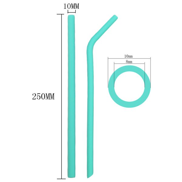 10pcs reusable drinking straw food grade silicone straw set long flexible colorful straws with cleaning brushes bar party straws
10pcs reusable drinking straw food grade silicone straw set long flexible colorful straws with cleaning brushes bar party straws