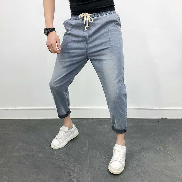 spring summer mens jeans all match elastic loose casual men's jeans comfortable denim harem pants men clothes 2020, Blue
spring summer mens jeans all match elastic loose casual men's jeans comfortable denim harem pants men clothes 2020, Blue