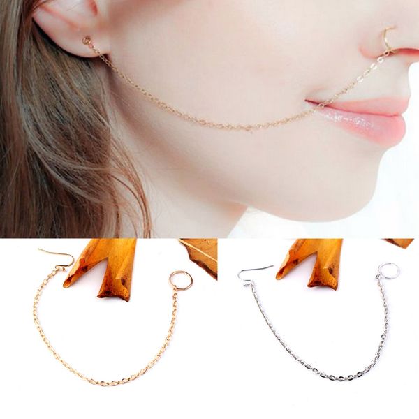 punk ethnic silver gold copper clip on nose lip ear chain for women girl shellhard nose ring stud body piercing jewelry, Slivery;golden
punk ethnic silver gold copper clip on nose lip ear chain for women girl shellhard nose ring stud body piercing jewelry, Slivery;golden