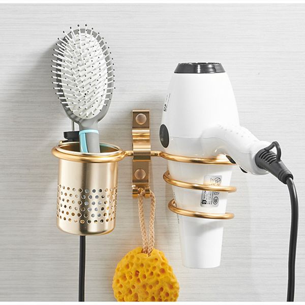 liuyue bathroom shelf aluminum gold hair dryer shelf with cup rack wall mounted hair dryer holder storage hooks
liuyue bathroom shelf aluminum gold hair dryer shelf with cup rack wall mounted hair dryer holder storage hooks