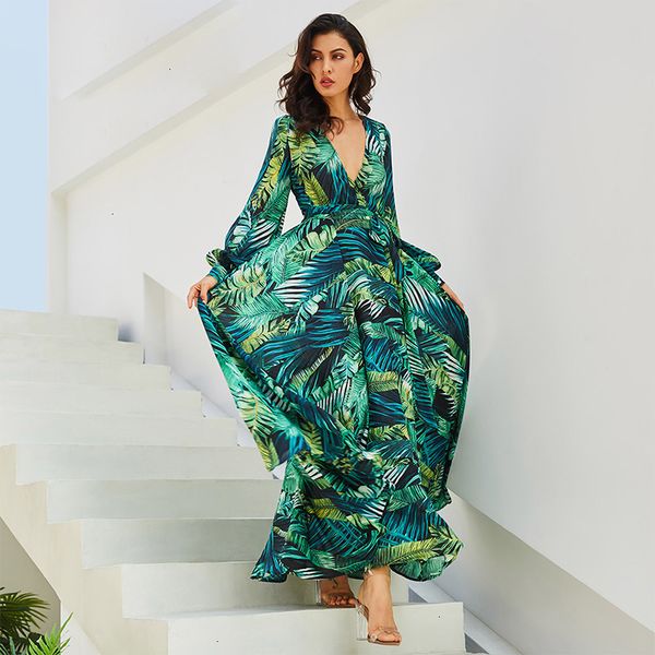 women long maxi dresses party dress summer beach maxi dress deep v neck print lace up ladies elegant long dress, Black;gray
women long maxi dresses party dress summer beach maxi dress deep v neck print lace up ladies elegant long dress, Black;gray