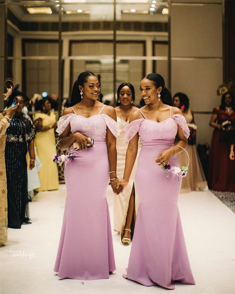 pink lace mermaid plus size bridesmaid dresses for black girl african off shoulder wedding guest gown long spaghetti prom evening dress, White;pink
pink lace mermaid plus size bridesmaid dresses for black girl african off shoulder wedding guest gown long spaghetti prom evening dress, White;pink