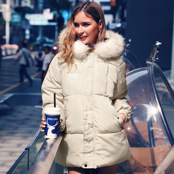 2019 fashionable coat jacket women's hooded warm parkas bio fluff parka coat hight quality female new winter collection, Black
2019 fashionable coat jacket women's hooded warm parkas bio fluff parka coat hight quality female new winter collection, Black
