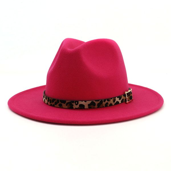 13 colors trend flat brim wool felt jazz fedora hats men women leopard grain leather band decor trilby panama formal hat y200110, Blue;gray
13 colors trend flat brim wool felt jazz fedora hats men women leopard grain leather band decor trilby panama formal hat y200110, Blue;gray