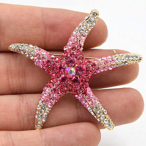ou han high archives pink colour crystal diamond starfish brooch brooch yiwu ornaments, Gray
ou han high archives pink colour crystal diamond starfish brooch brooch yiwu ornaments, Gray