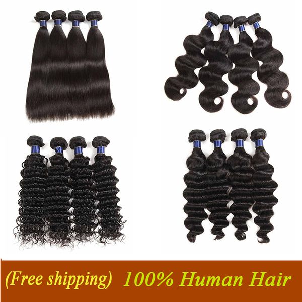 brazilian body wave remy hair extensions straight peruvian malaysian indian virgin human hair bundles deep water wave 50g/pcs, Black
brazilian body wave remy hair extensions straight peruvian malaysian indian virgin human hair bundles deep water wave 50g/pcs, Black