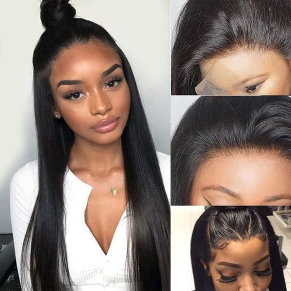 silky straight lace front human hair wig full lace wig natural color pre plucked hairline brazilian malaysian remy hair 130% ~150% density, Black;brown
silky straight lace front human hair wig full lace wig natural color pre plucked hairline brazilian malaysian remy hair 130% ~150% density, Black;brown