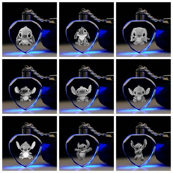 cosaner blue stitch heart-shaped anime led key chains logo keyring crystal toy keychain light keyholder gifts, Silver
cosaner blue stitch heart-shaped anime led key chains logo keyring crystal toy keychain light keyholder gifts, Silver