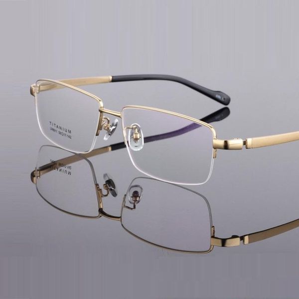 width-155 ultra light pure titanium spectacle frames big face business man myopia half-rim male eyeglasses frames 8911eyewear, Black
width-155 ultra light pure titanium spectacle frames big face business man myopia half-rim male eyeglasses frames 8911eyewear, Black
