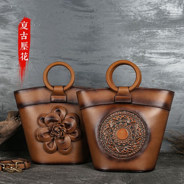 leather bucket bag totem embossed original single baotou layer leather handbag customized for women
leather bucket bag totem embossed original single baotou layer leather handbag customized for women