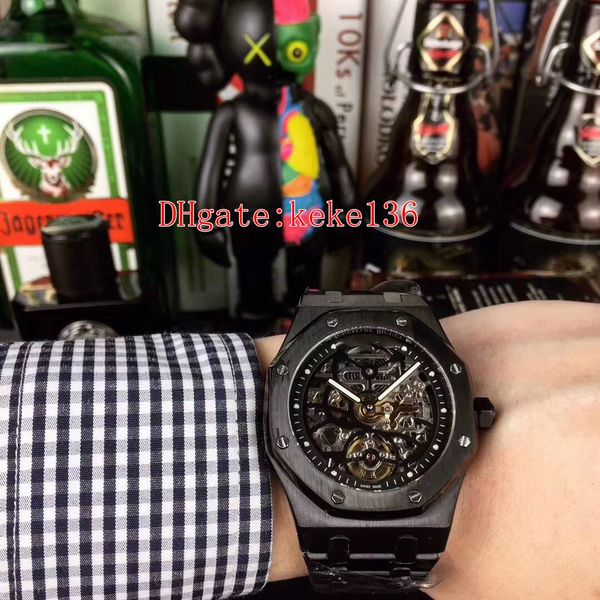 excellent wristwatches n8 factory oak offshore skeleton black pvd coating 15407st.oo.1220st.01 41mm automatic mechanical mens watch watches, Slivery;brown
excellent wristwatches n8 factory oak offshore skeleton black pvd coating 15407st.oo.1220st.01 41mm automatic mechanical mens watch watches, Slivery;brown