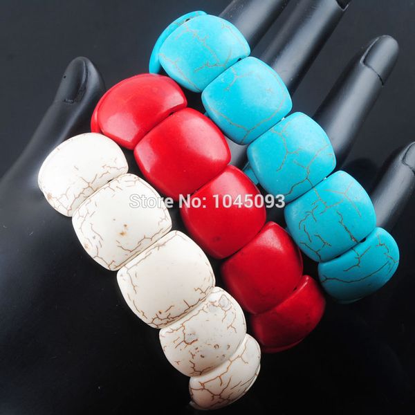yowost howlite gem stone 18x22x7mm beads stretch bracelet 7 inches jewelry qbk304, Golden;silver
yowost howlite gem stone 18x22x7mm beads stretch bracelet 7 inches jewelry qbk304, Golden;silver