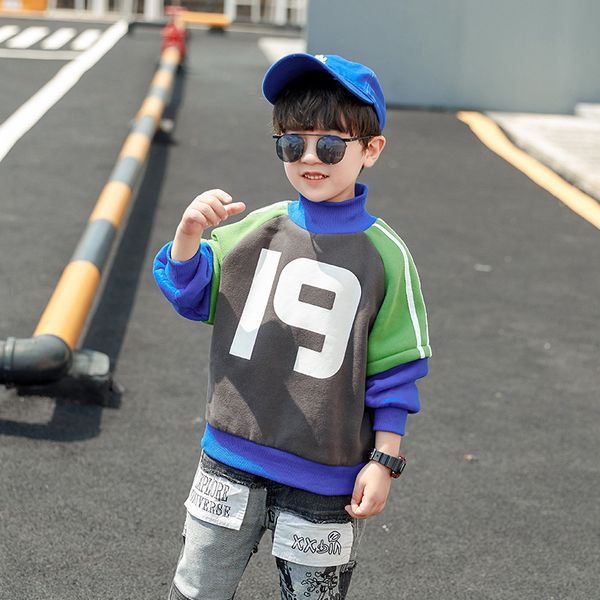 deep autumn and winter new korean version thickened threaded high collar medium and large boy letter sports wear, Black
deep autumn and winter new korean version thickened threaded high collar medium and large boy letter sports wear, Black