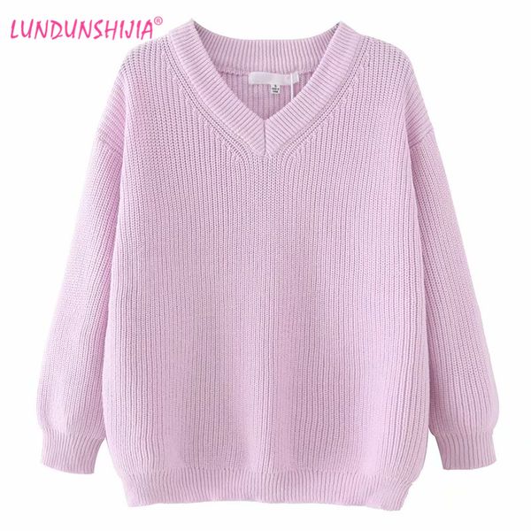 women's sweaters lundunshijia women warm pullover v-neck loose pull jumpers 2021 spring autumn long style knitting for, White;black
women's sweaters lundunshijia women warm pullover v-neck loose pull jumpers 2021 spring autumn long style knitting for, White;black