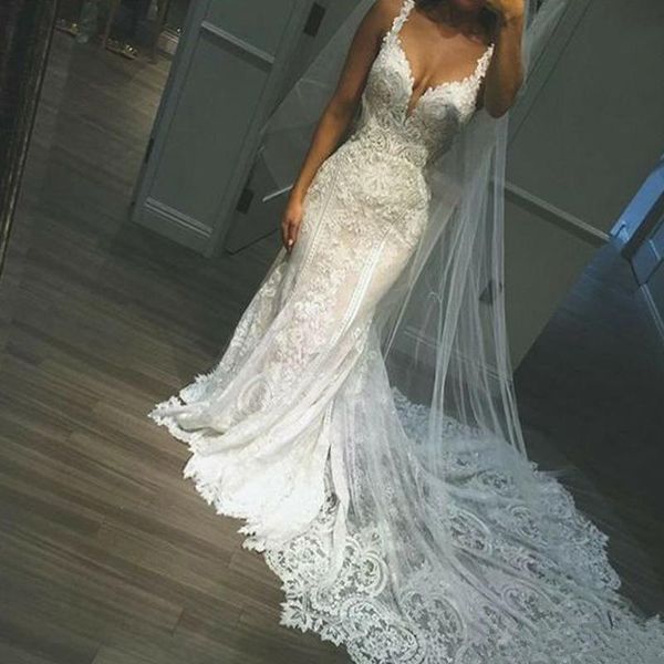 new lace spaghetti bridal gowns plus size wedding dresses 2020 african elegant mermaid bridal wedding gowns vestidos de novia, White
new lace spaghetti bridal gowns plus size wedding dresses 2020 african elegant mermaid bridal wedding gowns vestidos de novia, White
