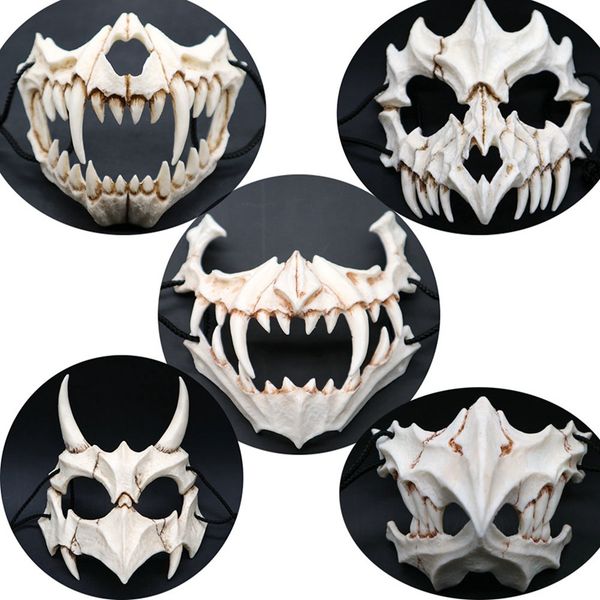 japan horror masks halloween dragon god tiger tengu moth cosplay resin skull masks scary masquerade party props
japan horror masks halloween dragon god tiger tengu moth cosplay resin skull masks scary masquerade party props