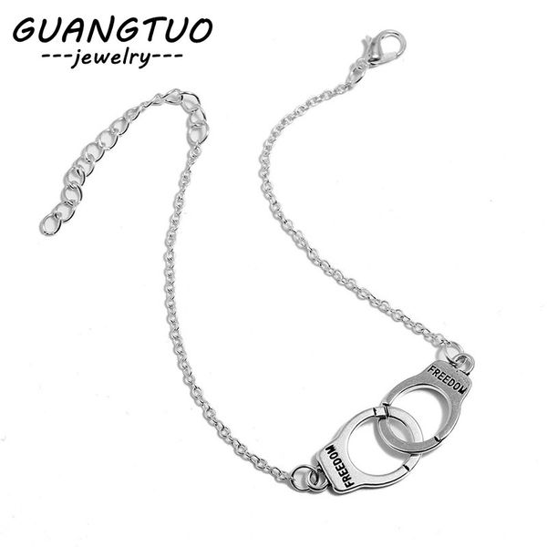 punk om letters handcuffs pendant chains necklaces/anklets/bracelet for women trendy accessories jewelry set birthday gift, Silver
punk om letters handcuffs pendant chains necklaces/anklets/bracelet for women trendy accessories jewelry set birthday gift, Silver