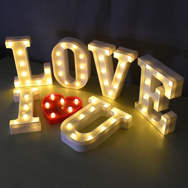 white plastic letter led night light marquee sign alphabet lights lamp home club outdoor indoor party wedding home decoration
white plastic letter led night light marquee sign alphabet lights lamp home club outdoor indoor party wedding home decoration