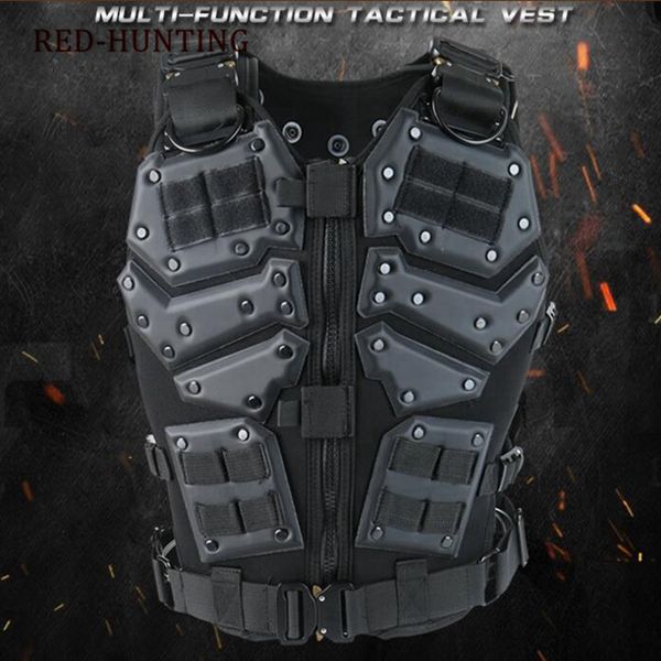 tactical vest multi-functional tactical body armor outdoor paintball training cs protection equipment molle vests, Camo;black
tactical vest multi-functional tactical body armor outdoor paintball training cs protection equipment molle vests, Camo;black