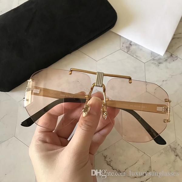 luxury 40039 sunglasses for women popular fashion designer goggle designer uv protection frameless come with package, White;black
luxury 40039 sunglasses for women popular fashion designer goggle designer uv protection frameless come with package, White;black