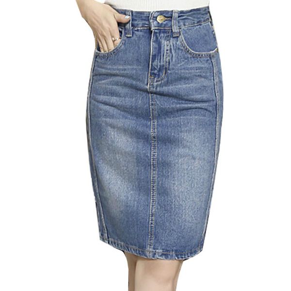 plus size denim skirt 2018 elegant women slim denim skirt back split slim jeans women pencil saia, Black
plus size denim skirt 2018 elegant women slim denim skirt back split slim jeans women pencil saia, Black
