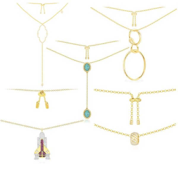 1: 1 interwoven circle multicolor spaceship lagoon adjustable soleil necklace women's jewelry with engraved, Silver
1: 1 interwoven circle multicolor spaceship lagoon adjustable soleil necklace women's jewelry with engraved, Silver