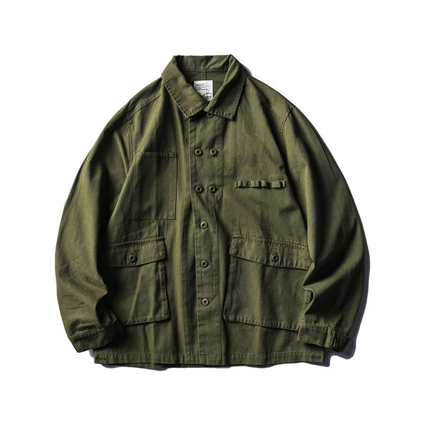 male high street hip hop coat spring autumn overcoat men double breasted vintage fashion casual cargo jacket outerwear, Black;brown
male high street hip hop coat spring autumn overcoat men double breasted vintage fashion casual cargo jacket outerwear, Black;brown