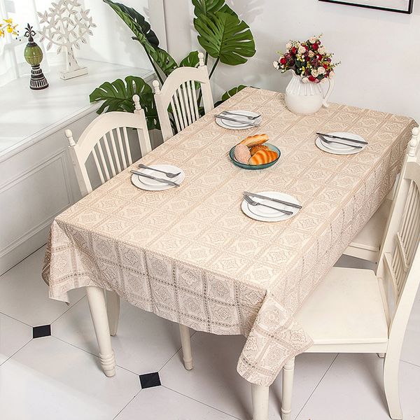 lanke waterproof oilproof tablecloth, pvc imitation lace rectangular tablecloth, home kitchen decoration dining table cover
lanke waterproof oilproof tablecloth, pvc imitation lace rectangular tablecloth, home kitchen decoration dining table cover