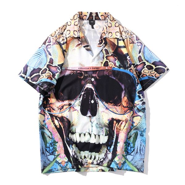 #3867 skull 3d printed shirt shirt man funny casual beach for men short sleeve hawaii streetwear men's summer, White;black
#3867 skull 3d printed shirt shirt man funny casual beach for men short sleeve hawaii streetwear men's summer, White;black