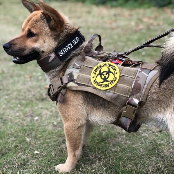 tactical dog harness adjustable pet collar medium large dog harness service vest with handle pet products
tactical dog harness adjustable pet collar medium large dog harness service vest with handle pet products
