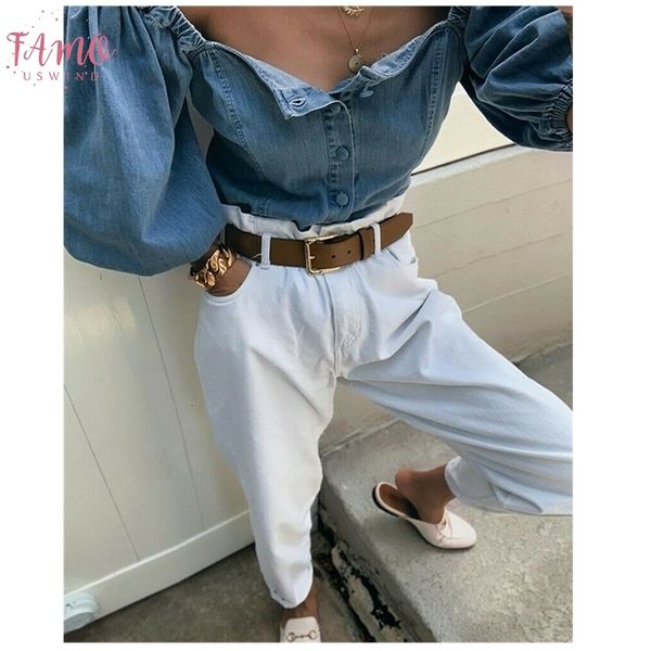 2019 тенденции моды горячие женщины сыпучие denim длинные фонариков sleevet рубашки женские лето осень повседневная пуговицы tops новый уник, White
2019 тенденции моды горячие женщины сыпучие denim длинные фонариков sleevet рубашки женские лето осень повседневная пуговицы tops новый уник, White