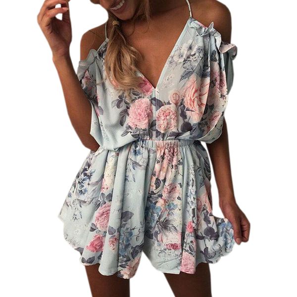 floral printed summer playsuits beach women jumpsuit shorts ruffles 2019 boho rompers v neck backless casual overalls gv643, Black;white
floral printed summer playsuits beach women jumpsuit shorts ruffles 2019 boho rompers v neck backless casual overalls gv643, Black;white