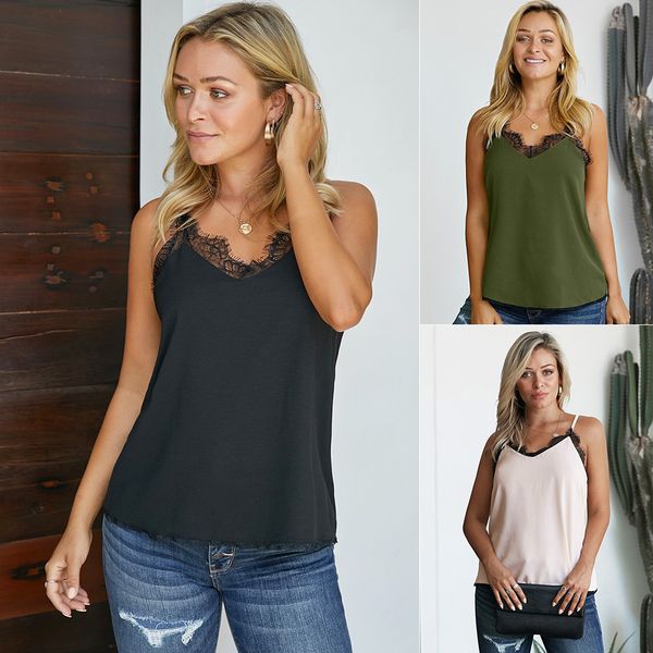 ins shiying camisole womens european and american new style solid color v-neck lace outer wear sleeveless womens for sale, Black;white
ins shiying camisole womens european and american new style solid color v-neck lace outer wear sleeveless womens for sale, Black;white