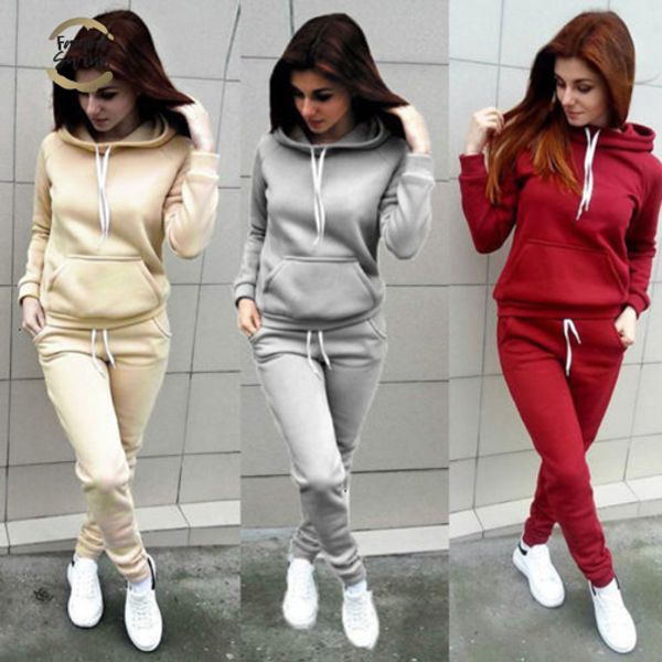 hoodies womens pant clothing 2pcs set warm new women ladies letter tracksuit set 2pcs pants suit female, White
hoodies womens pant clothing 2pcs set warm new women ladies letter tracksuit set 2pcs pants suit female, White