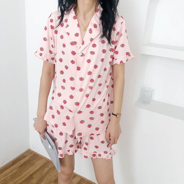 made strawberry printing modal suit women 2020 loose pajamas home clothes strawberry home clothes 9139, Blue;red
made strawberry printing modal suit women 2020 loose pajamas home clothes strawberry home clothes 9139, Blue;red