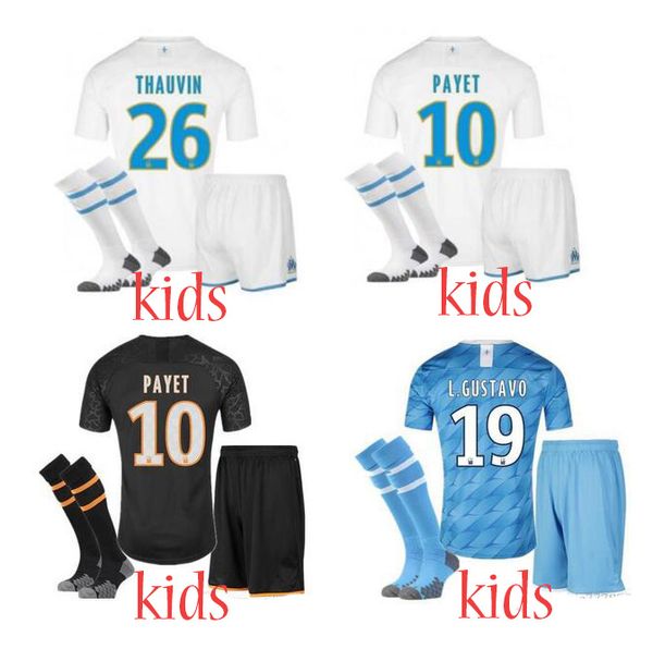 KIDS kit 2019/20 Olympique de Marseille BALOTELLI LOPEZ Soccer jersey PAYET L.GUSTAVO 2020 OM youth Football shirt THAUVIN Maillot De Foot
KIDS kit 2019/20 Olympique de Marseille BALOTELLI LOPEZ Soccer jersey PAYET L.GUSTAVO 2020 OM youth Football shirt THAUVIN Maillot De Foot