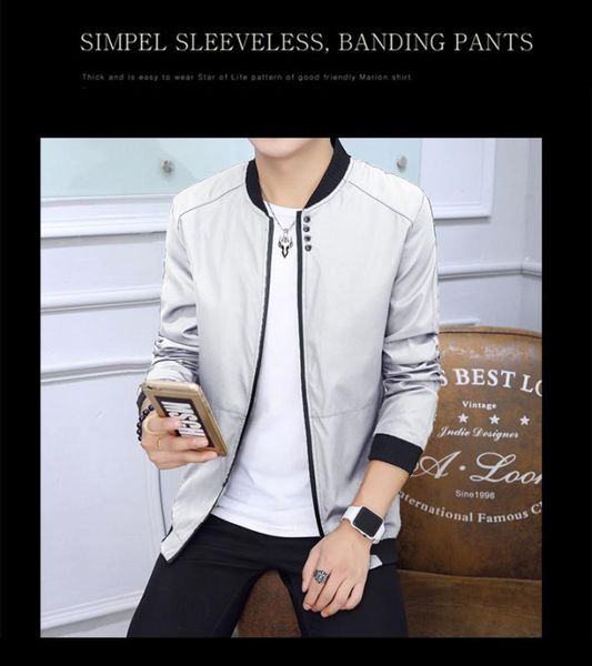 2020 new spring and autumn men's jacket korean slim fit jacket thin trend baseball neck young men's wear, Black;brown
2020 new spring and autumn men's jacket korean slim fit jacket thin trend baseball neck young men's wear, Black;brown