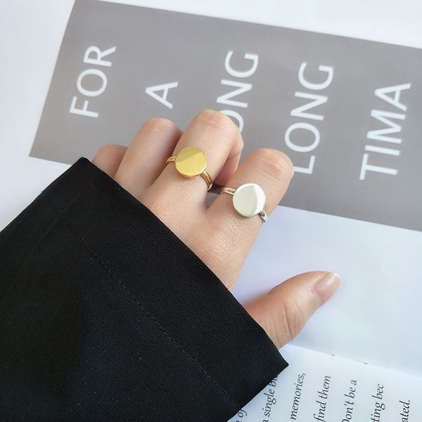 vanzs round mirror ring fashion jewelry wholesale simple open women's all-match oval geometric accessories, Silver
vanzs round mirror ring fashion jewelry wholesale simple open women's all-match oval geometric accessories, Silver