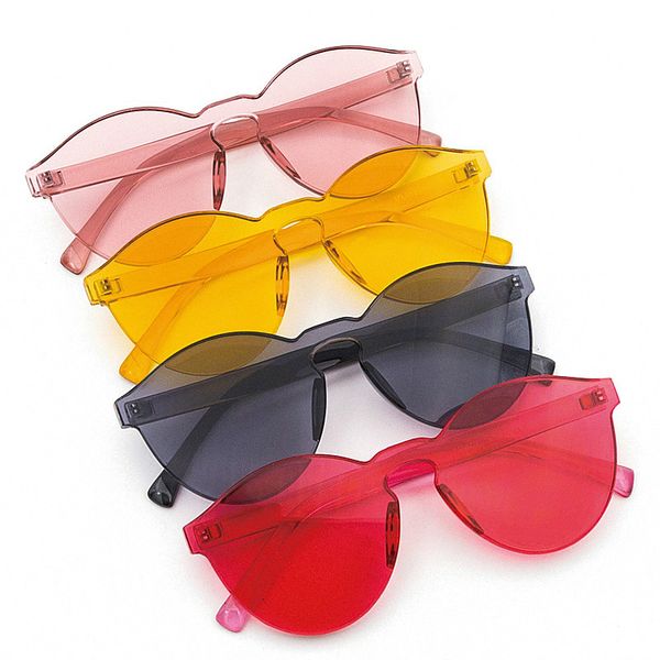 transparent candy colors cat eye sunglasses women men luxury designer clear frameless sun glasses oculos de sol, White;black
transparent candy colors cat eye sunglasses women men luxury designer clear frameless sun glasses oculos de sol, White;black